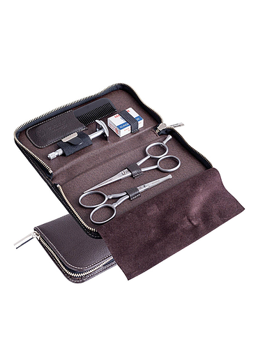 Dovo - Kit entretien Barbe - Cuir Brun