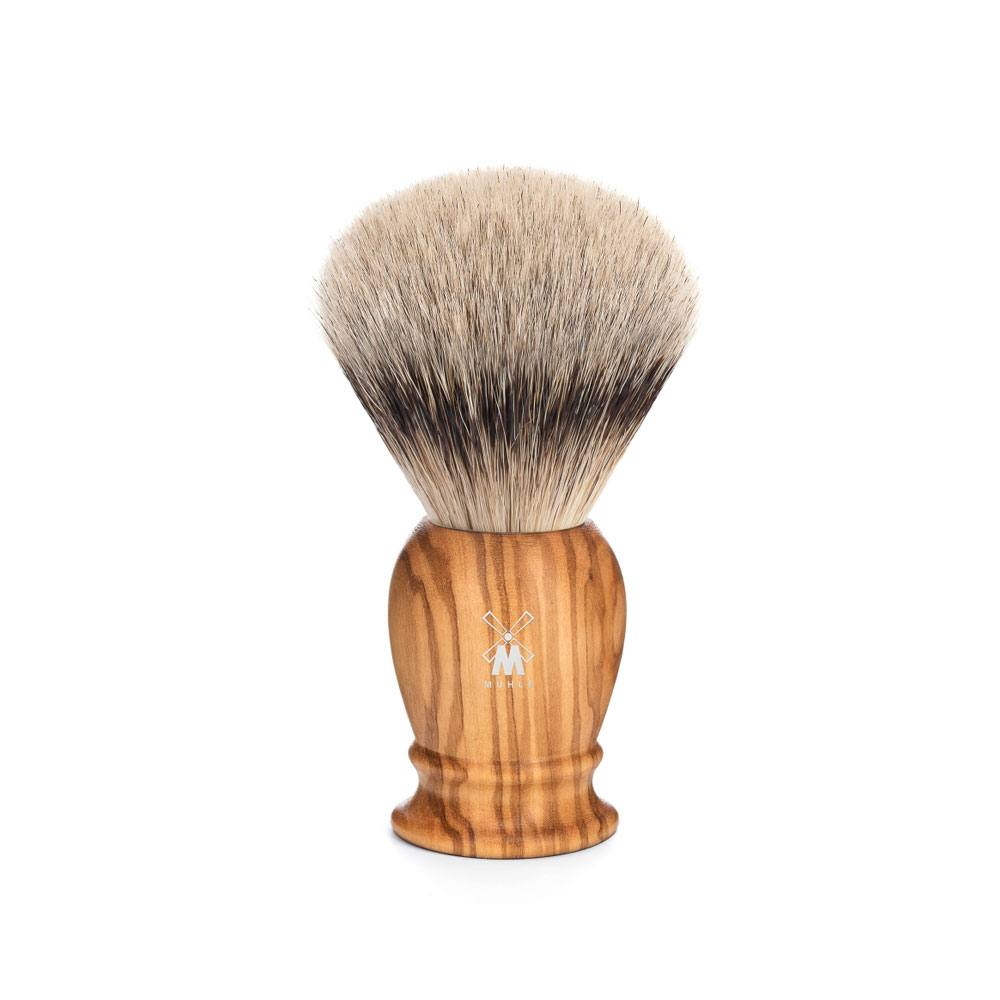 Muehle - Kosmo - Silvertip Shaving Brush - Olive - 21mm