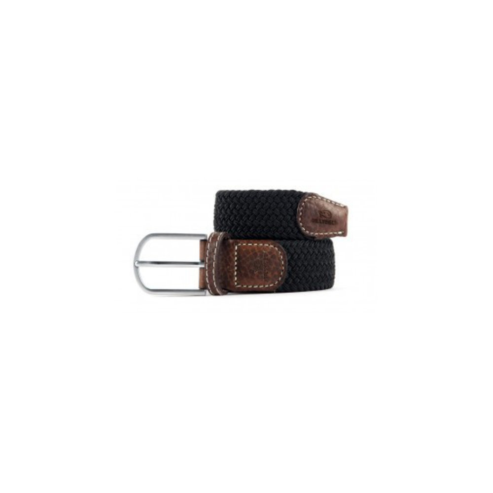 Billybelt - Elastic braided belt - Liquorice black - Size 1