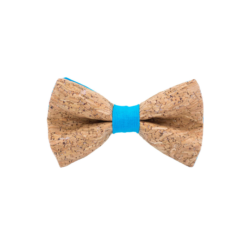 Jaggs - Cork bow tie "Merlot" - Turquoise Ring