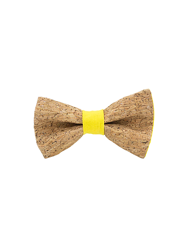 Jaggs - Nœud papillon liège "Merlot" - Bague Jaune