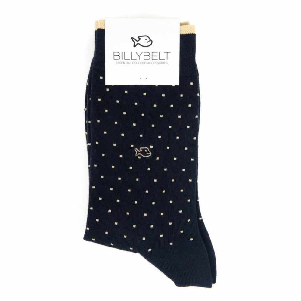 BillyBelt - Chaussettes en coton peigné Square - Noir