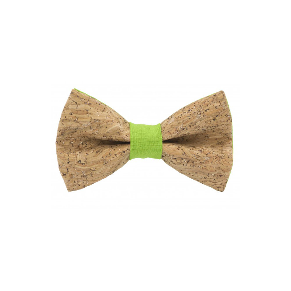 Jaggs - Cork bow tie "Merlot" - Grey Ring