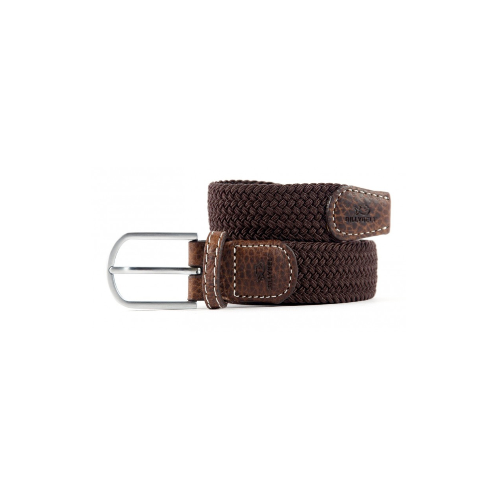 Billybelt - Elastic braided belt - Brown leaf - Size 0
