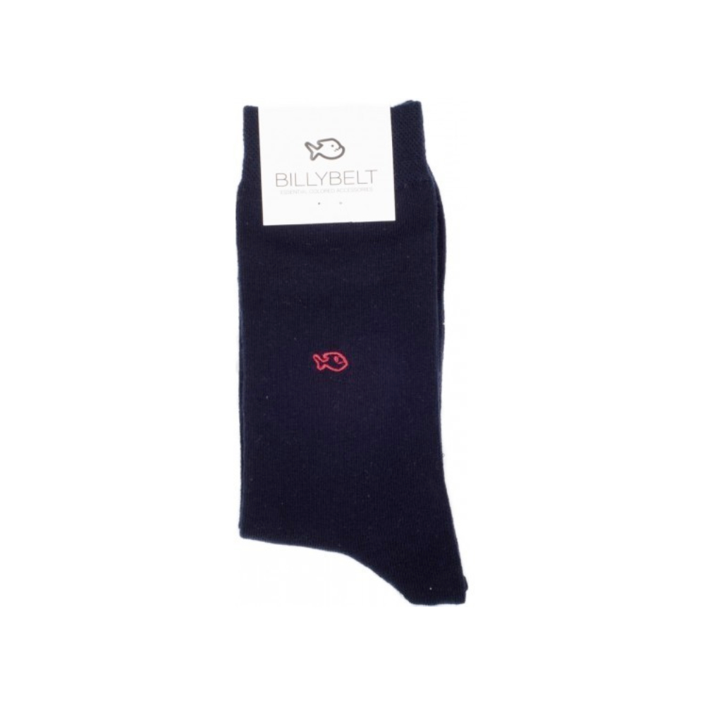 BillyBelt - Plain Cotton Socks - Licorice Black