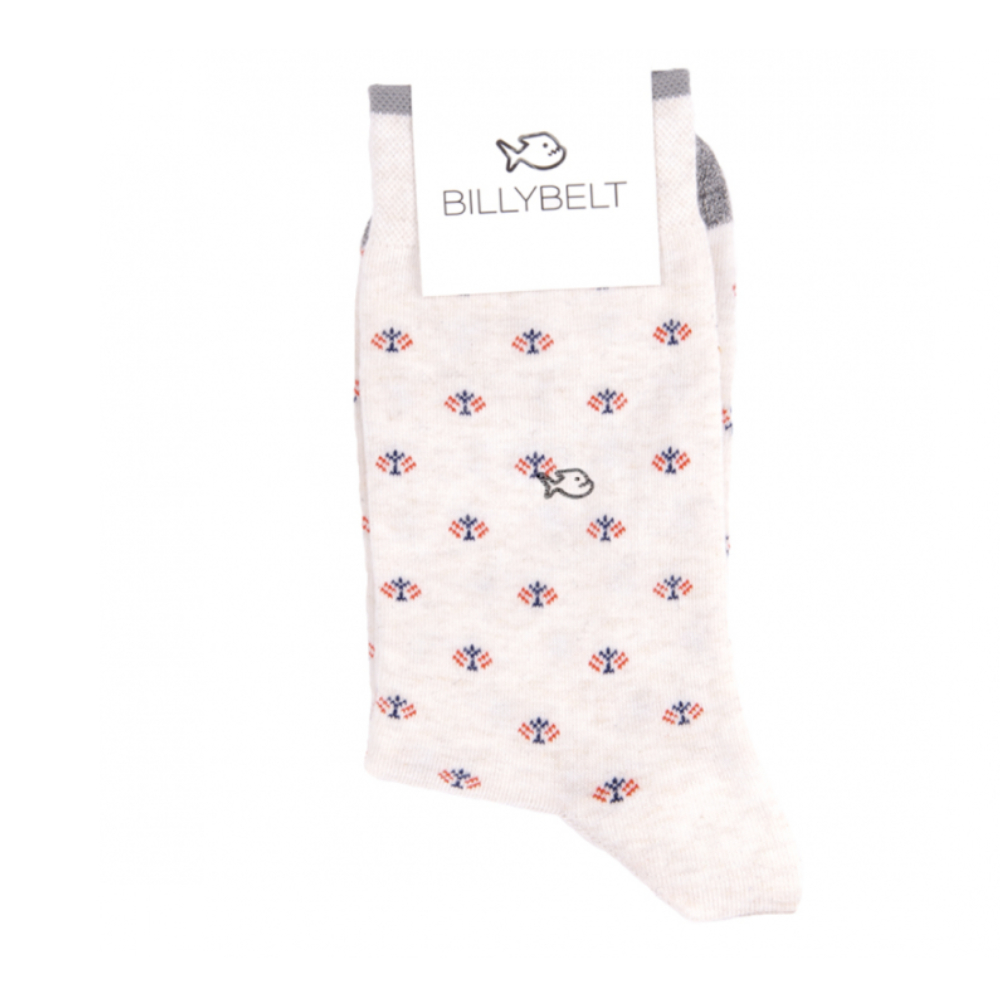BillyBelt - Chaussettes coton unie - Beige Paon