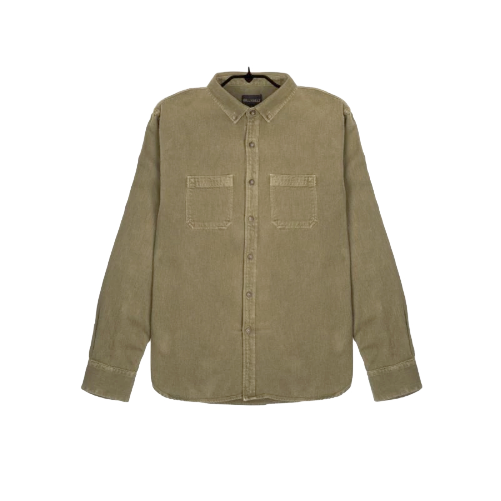 BillyBelt - Kaki denim shirt - 7,5 oz - Large