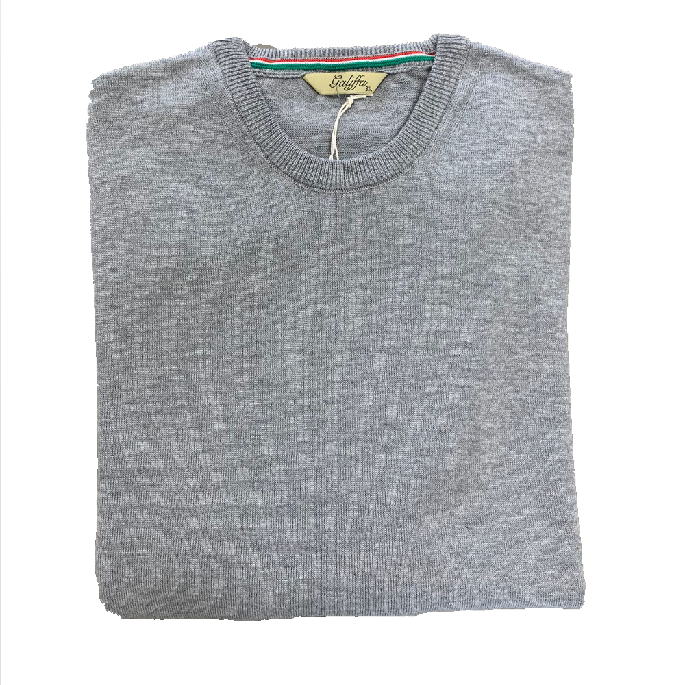Galiffa - Pull Gris - Col rond - XL