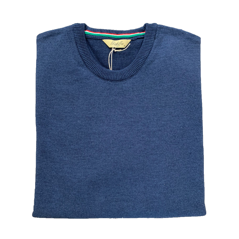 Galiffa - Pull Bleu Marine - Col rond - M