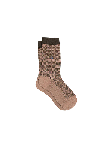 BillyBelt - Chevron combed cotton socks - Marmot