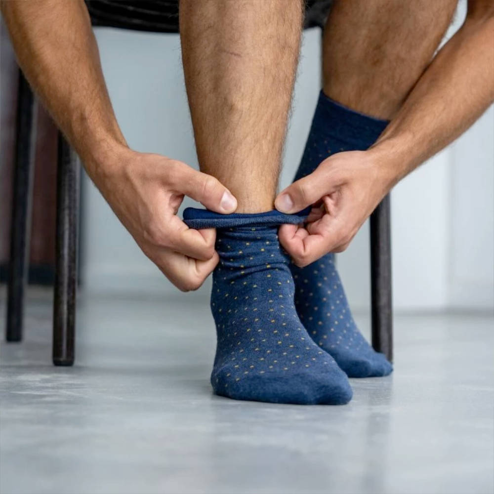 BillyBelt - Combed cotton socks - Black Pearl