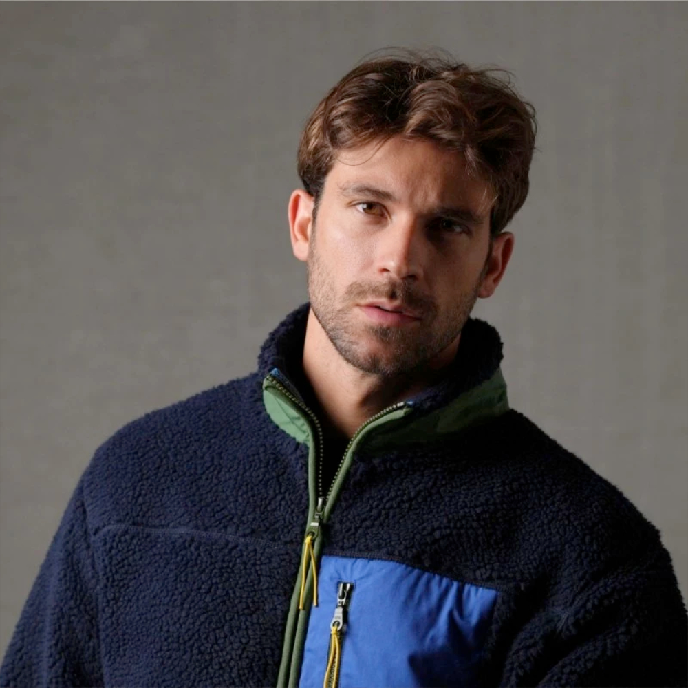BillyBelt - Veste Sherpa - Marine - M