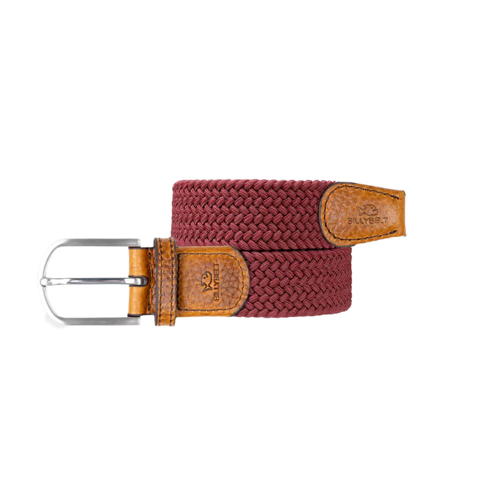 Billybelt - Elastic braided belt - Grenat - Size 1