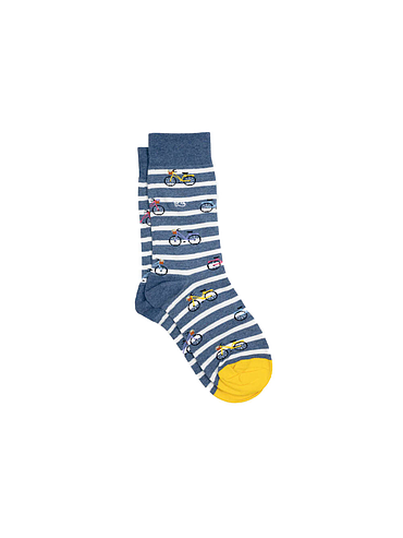 BillyBelt - Combed cotton patterned socks - Bike