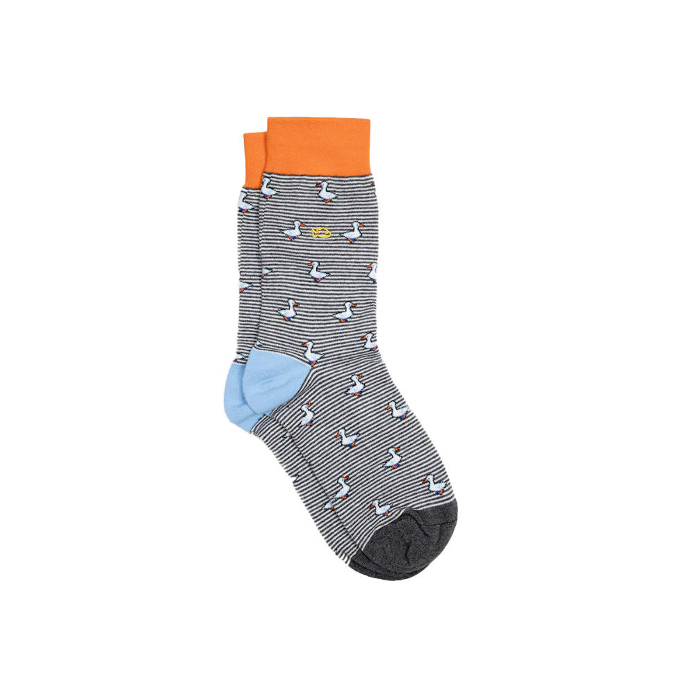 BillyBelt - Combed cotton socks Animals - Goose