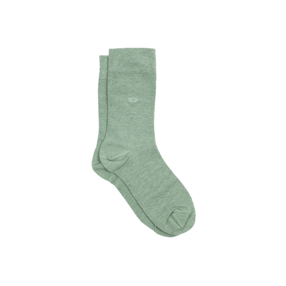 BillyBelt - Chaussettes bambou vert clair chiné
