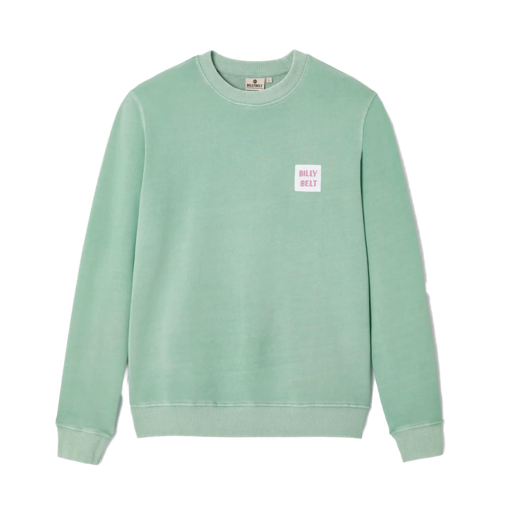 BillyBelt - Organic cotton sweatshirt 400 gr - Vert d'eau - 2XL